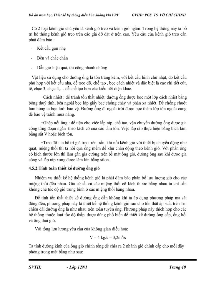 image for page Đồ ánthiết kế hệ thống điều hòa không khí VRV cấp gió tươi gián tiếp của Công ty Điện tử HANEL