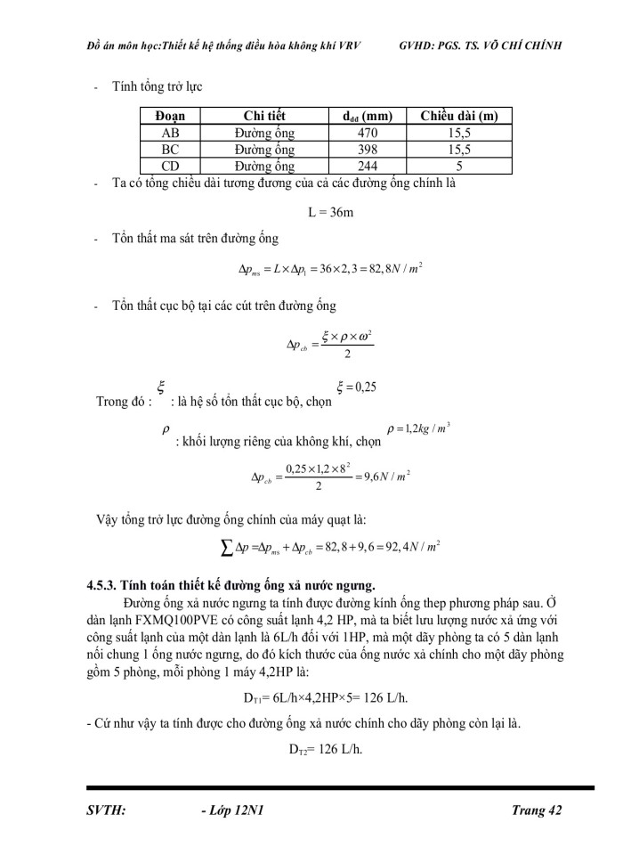 image for page Đồ ánthiết kế hệ thống điều hòa không khí VRV cấp gió tươi gián tiếp của Công ty Điện tử HANEL