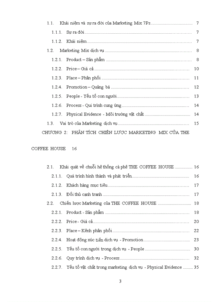 image for page Phân tích chiến lược marketing dịch vụ của Công ty CP TM DV trà cà phê Việt Nam