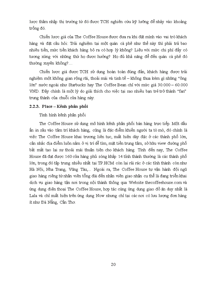 image for page Phân tích chiến lược marketing dịch vụ của Công ty CP TM DV trà cà phê Việt Nam