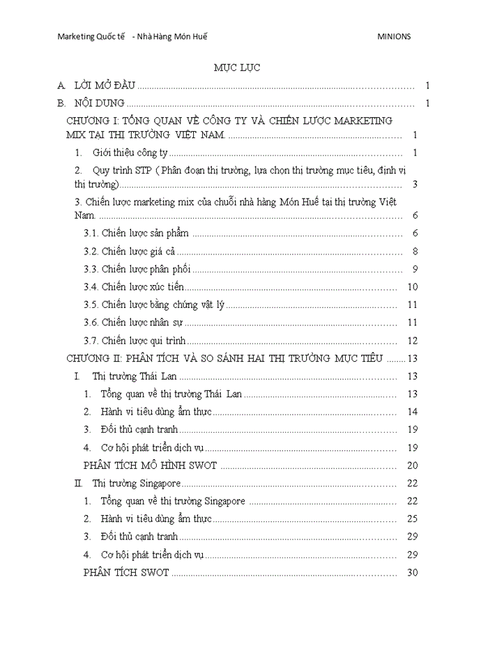 image for page Xây dựng chiến lược thâm nhập thị trường nước ngoài của chuỗi nhà hàng món huế