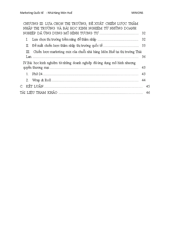 image for page Xây dựng chiến lược thâm nhập thị trường nước ngoài của chuỗi nhà hàng món huế