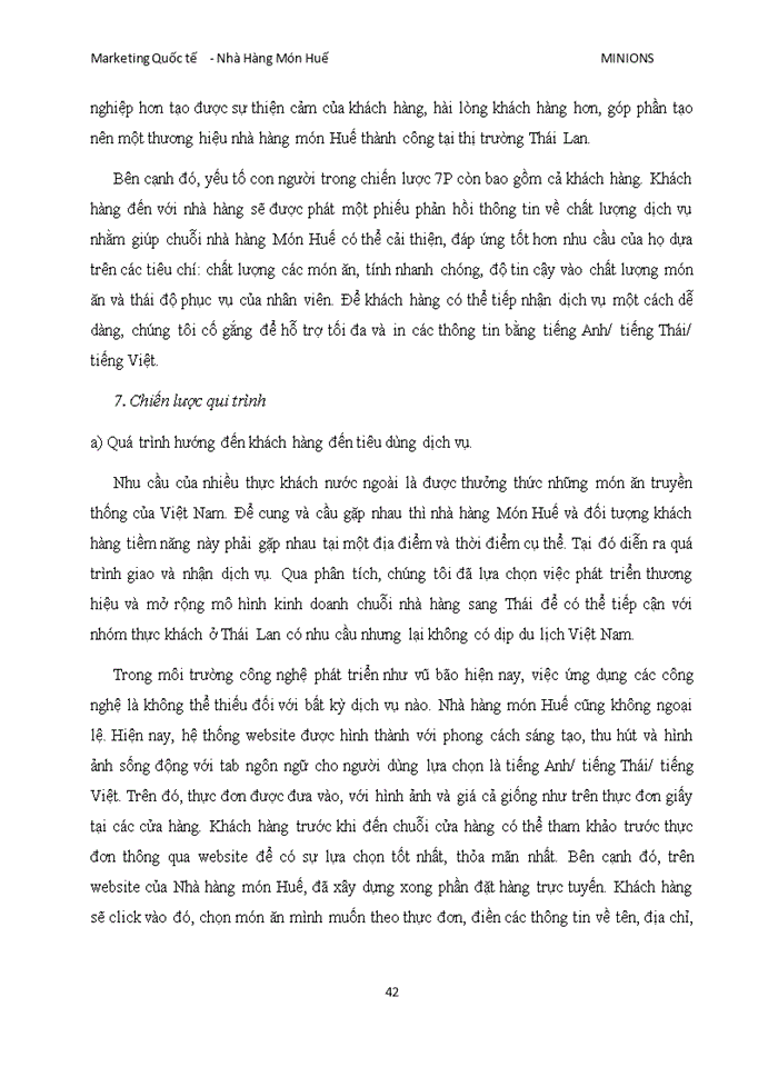 image for page Xây dựng chiến lược thâm nhập thị trường nước ngoài của chuỗi nhà hàng món huế