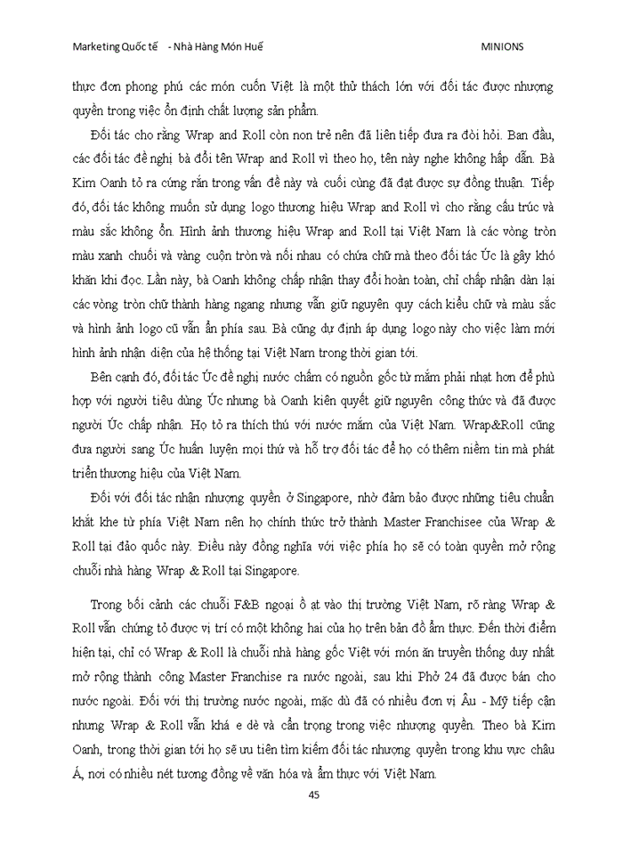 image for page Xây dựng chiến lược thâm nhập thị trường nước ngoài của chuỗi nhà hàng món huế