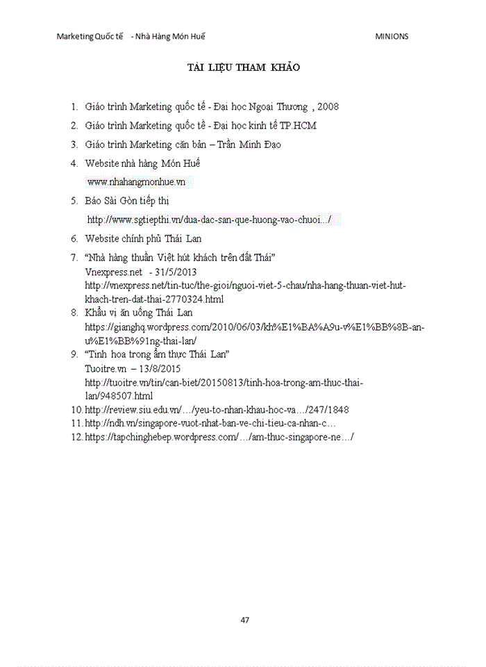 image for page Xây dựng chiến lược thâm nhập thị trường nước ngoài của chuỗi nhà hàng món huế