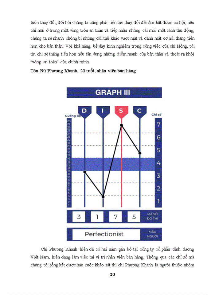 image for page Nghiên cứu về tính cách nhân viên trong công ty cổ phần dinh dưỡng việt nam theo mô hình DISC