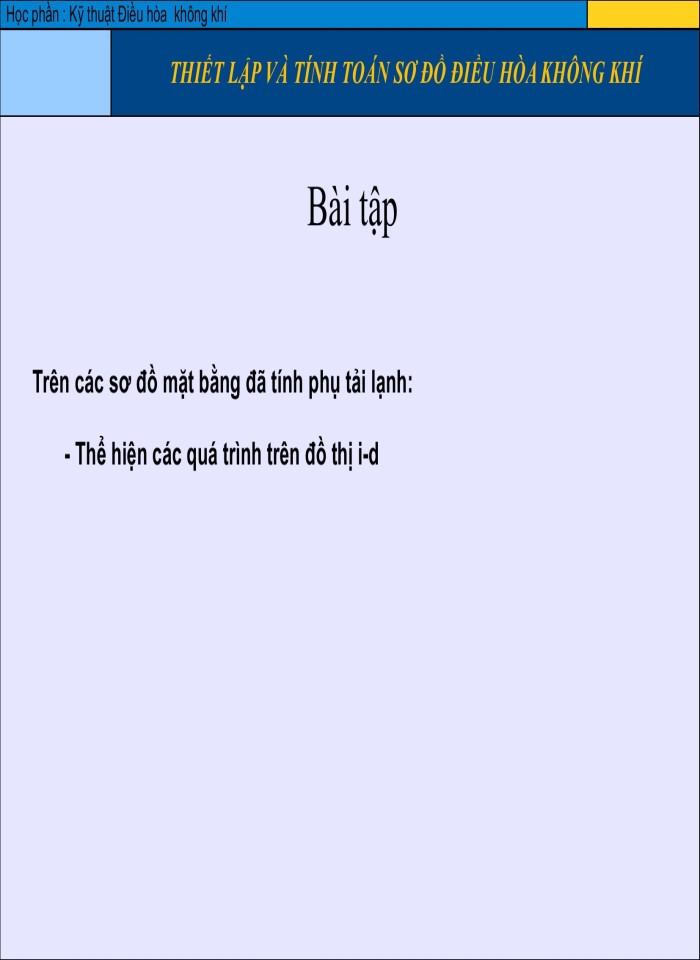 image for page Thiết lập và tính toán sơ đồ điều hòa không khí