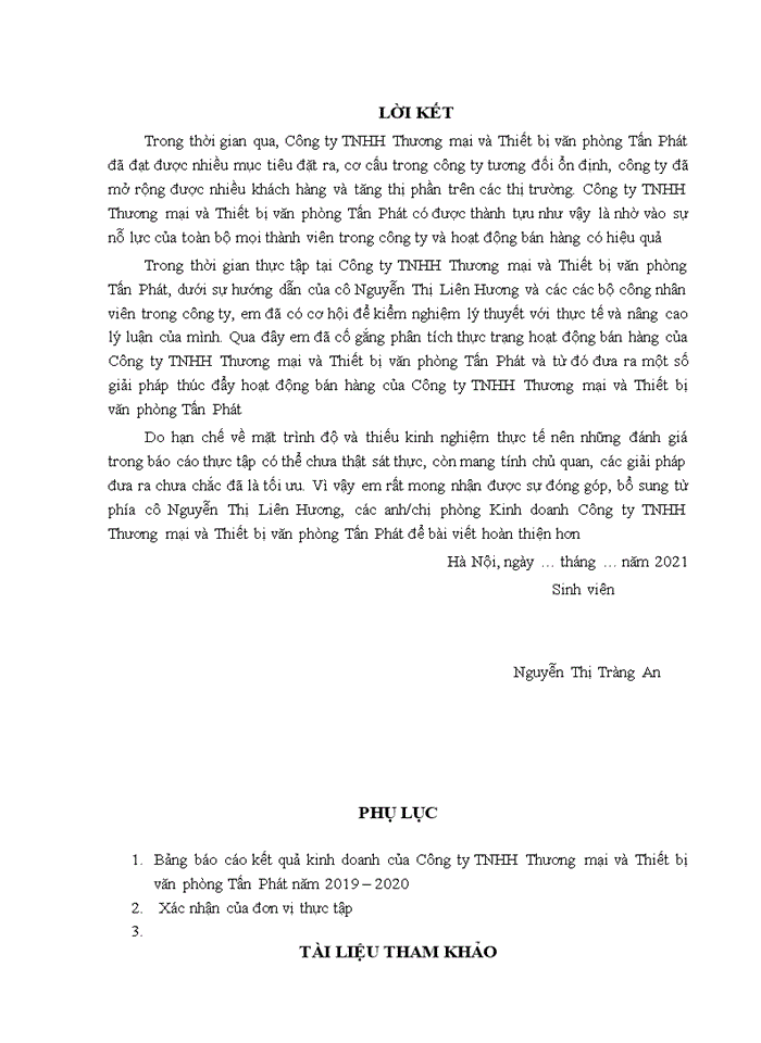 image for page Hoạt động bán hàng tại Công ty Trách nhiệm hữu hạn Thương mại và Thiết bị văn phòng Tấn Phát