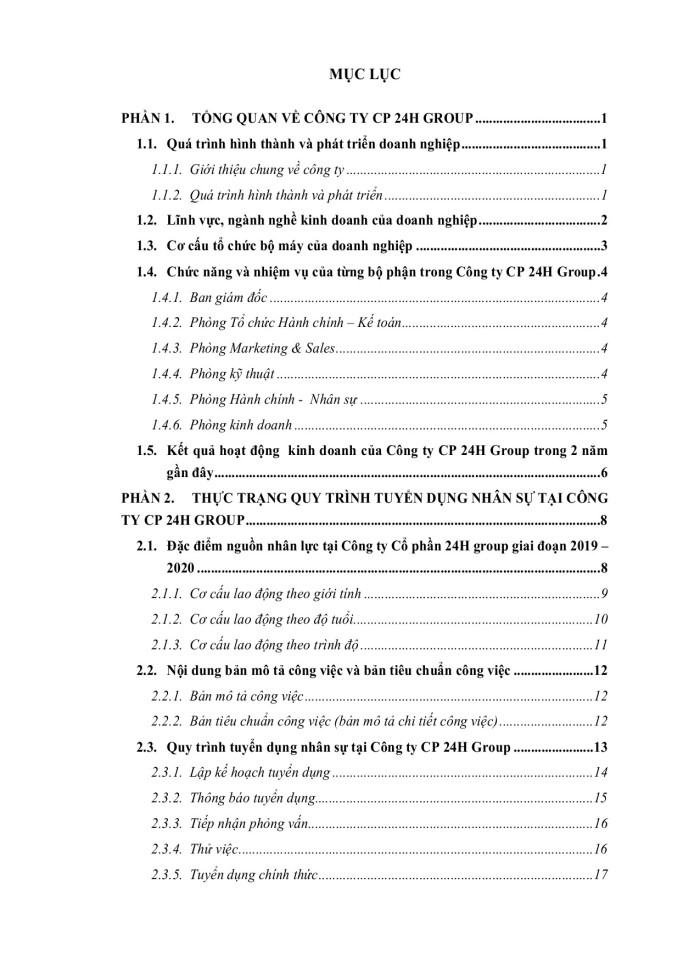 image for page Quy trình tuyển dụng nhân sự tại công ty cổ phần 24h group