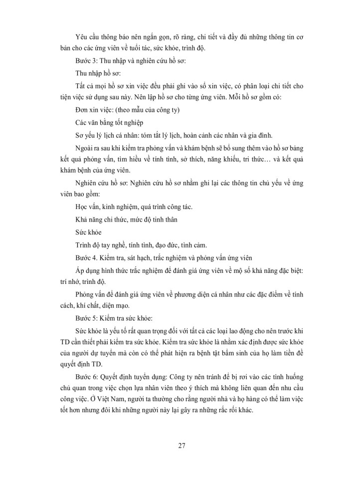 image for page Quy trình tuyển dụng nhân sự tại công ty cổ phần 24h group