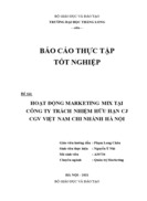 Hoạt động Marketing Mix tại Công ty TNHH CJ CGV Việt Nam chi nhánh Hà Nội