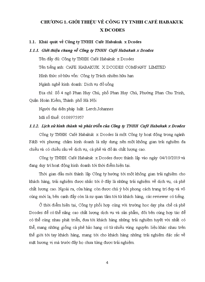 image for page Thực trạng công tác tạo động lực cho nhân viên tại Công ty TNHH Café Habakuk x Dcodes - Năm 2021