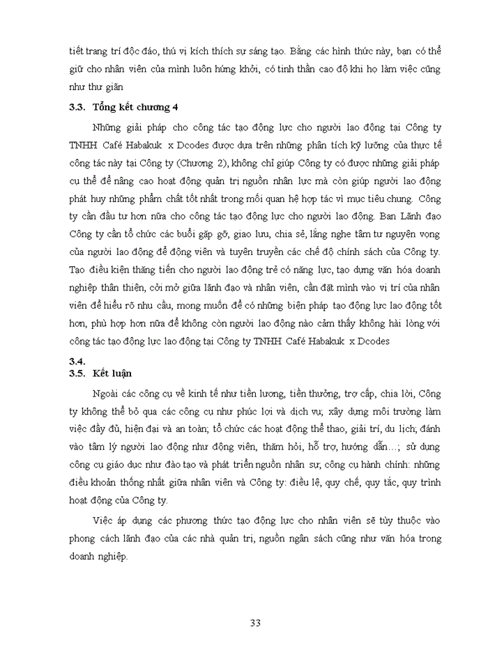 image for page Thực trạng công tác tạo động lực cho nhân viên tại Công ty TNHH Café Habakuk x Dcodes - Năm 2021
