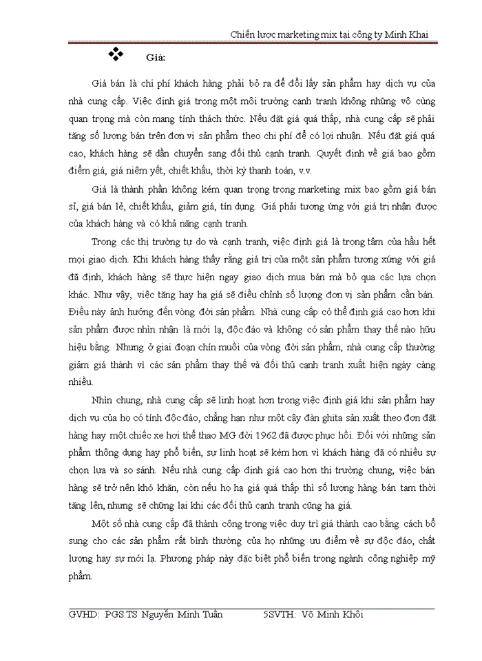 image for page Chiến lược marketing mix trong thương mại điện tử của công ty TNHH MINH KHAI