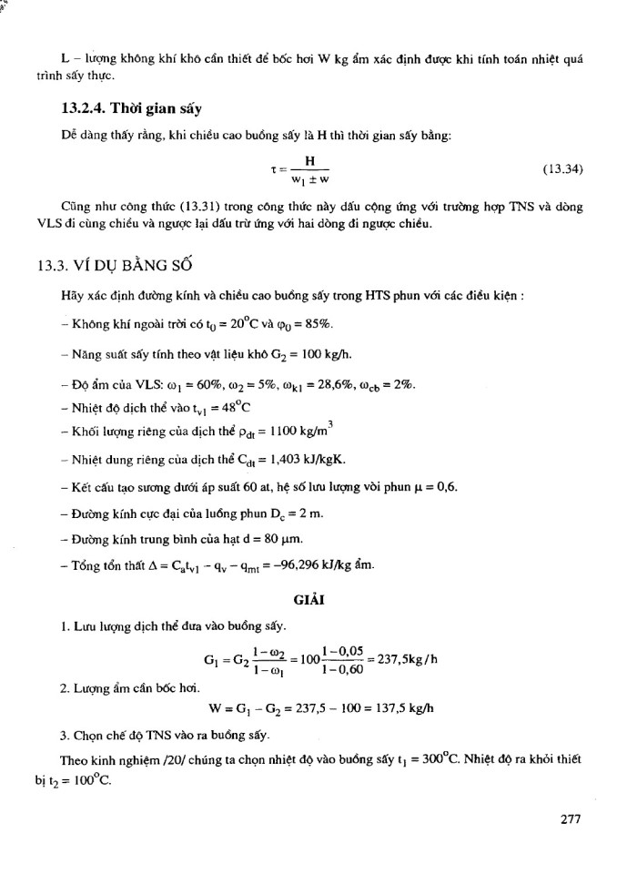 image for page Tính toán và thiết kế hệ thống sấy