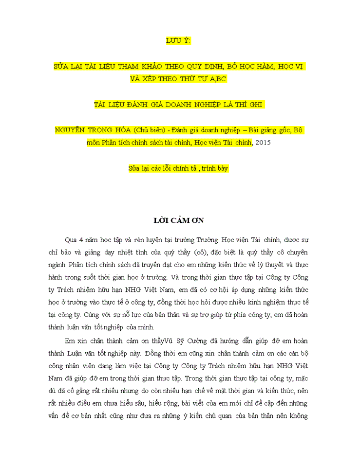 image for page Đánh giá công ty trách nhiệm hữu hạn NHG việt nam