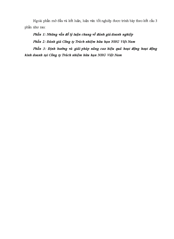 image for page Đánh giá công ty trách nhiệm hữu hạn NHG việt nam