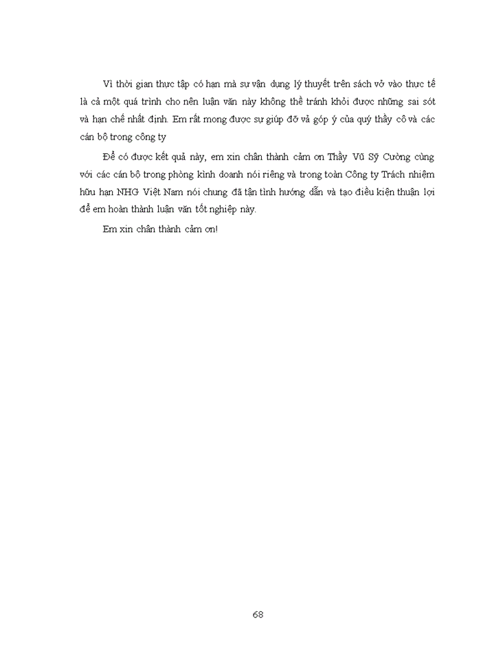 image for page Đánh giá công ty trách nhiệm hữu hạn NHG việt nam