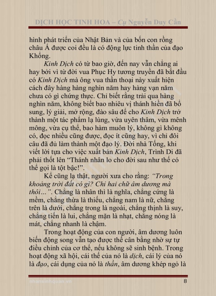 image for page Dịch học tinh hoa