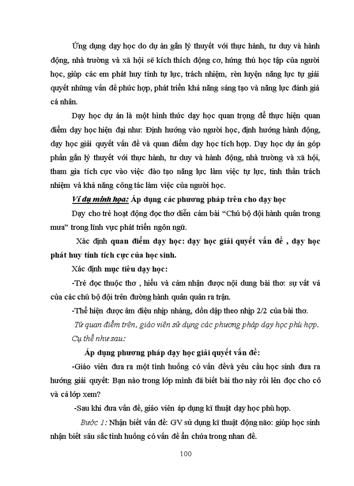 image for page Phân tích những khả năng vận dụng các lí thuyết học tập trong dạy học bộ môn