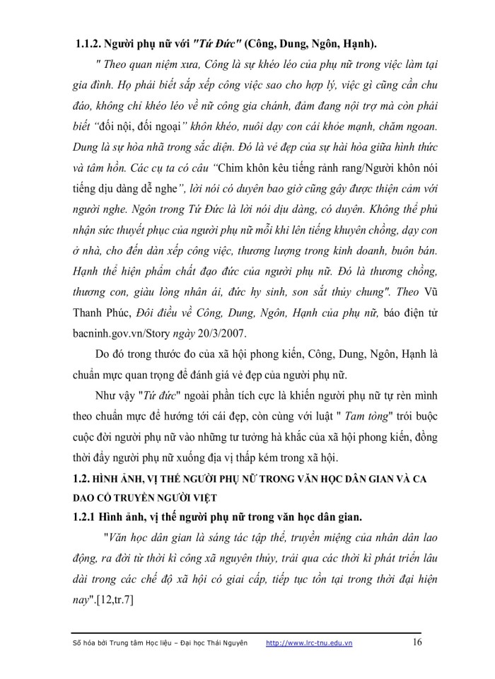 image for page Nét đẹp của người phụ nữ trong ca dao cổ truyền người việt