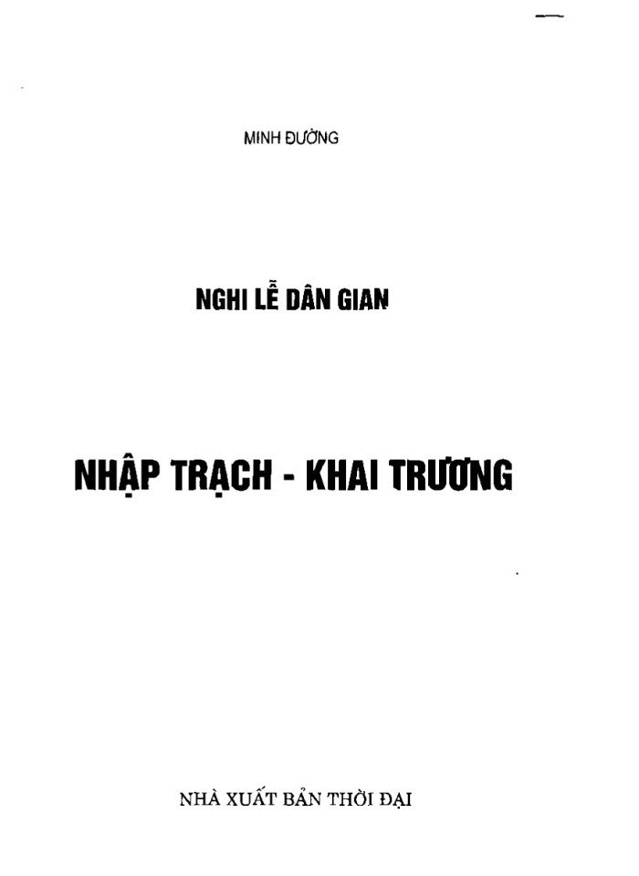 image for page Nghi lễ dân gian - Nhập trạch, khai trương