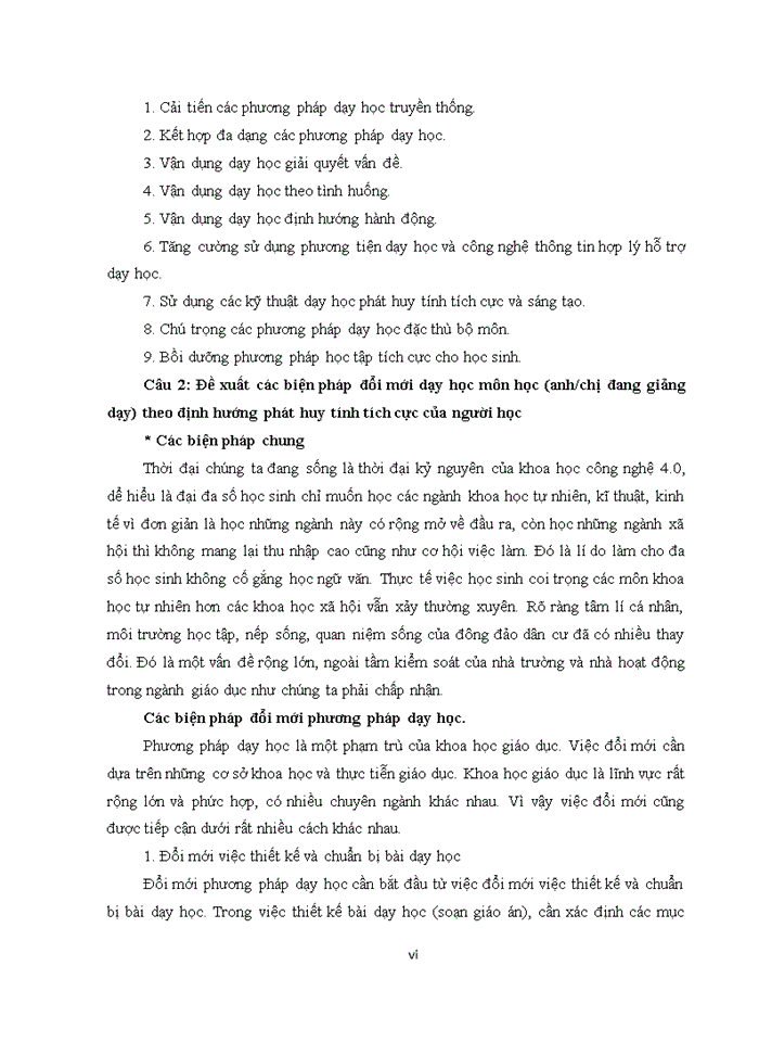 image for page Phương pháp, kỹ thuật, phương tiện, hình thức tổ chức dạy học