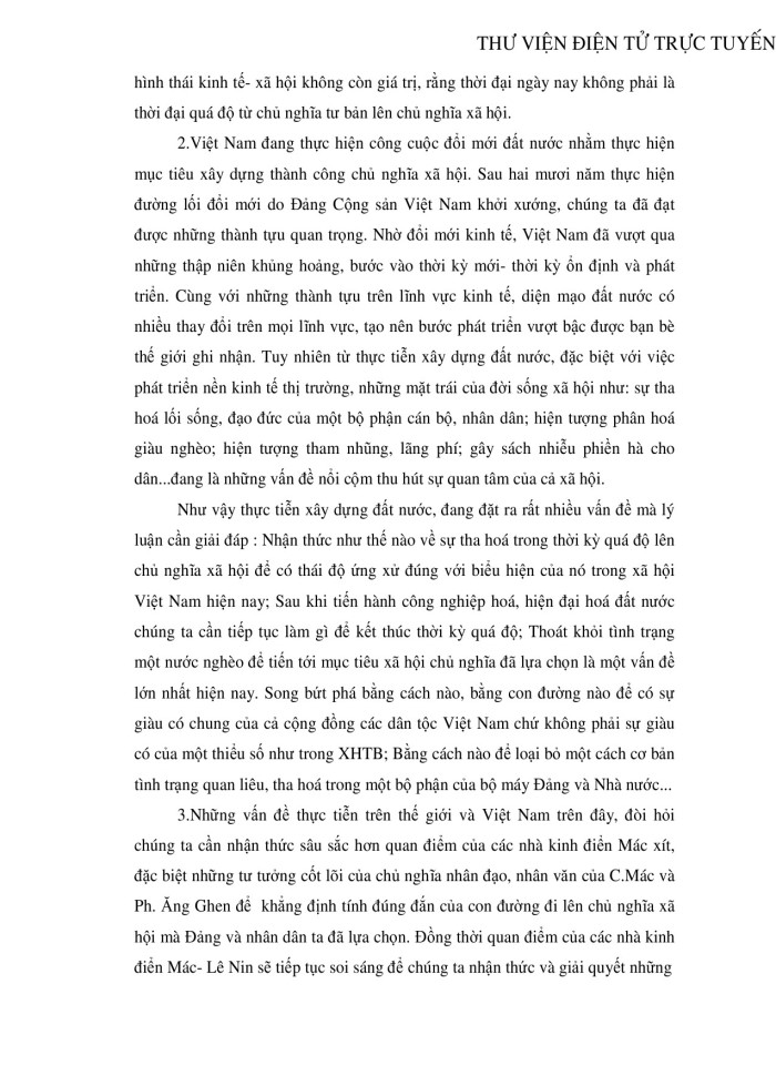 image for page Quan niệm của C.Mác về tha hoá, giải phóng con người và ý nghĩa của nó đối với phát triển con người Việt Nam hiện nay