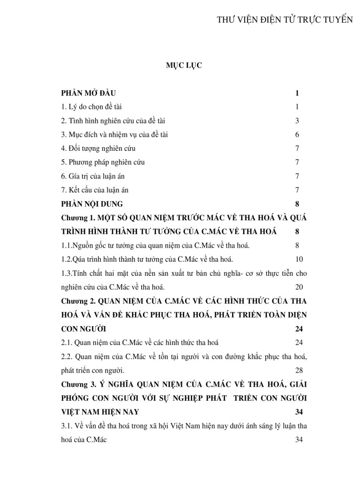 image for page Quan niệm của C.Mác về tha hoá, giải phóng con người và ý nghĩa của nó đối với phát triển con người Việt Nam hiện nay