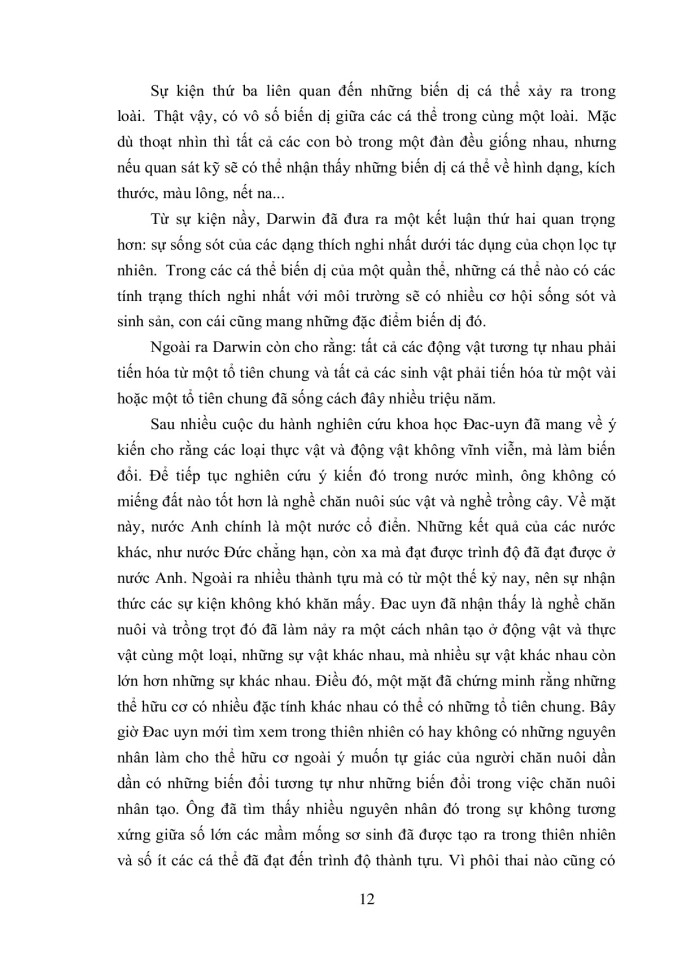 image for page Thuyết tiến hóa và những đóng góp đối với sự phát triển của triết học