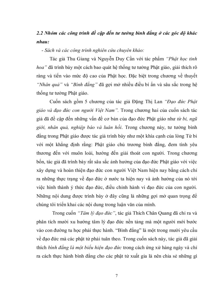 image for page Tư tưởng bình đẳng trong phật giáo