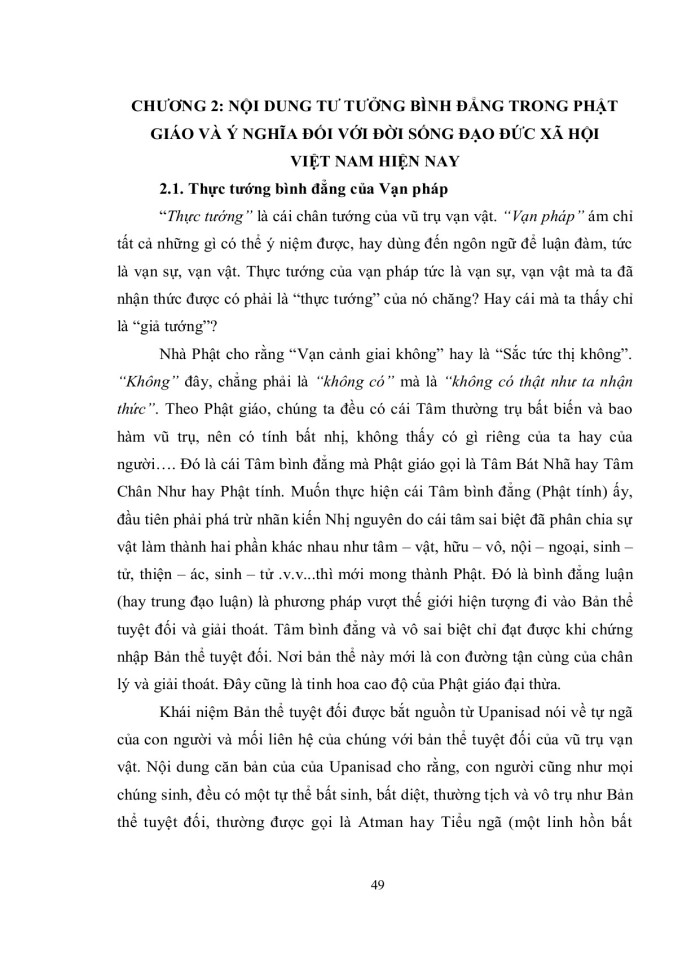 image for page Tư tưởng bình đẳng trong phật giáo
