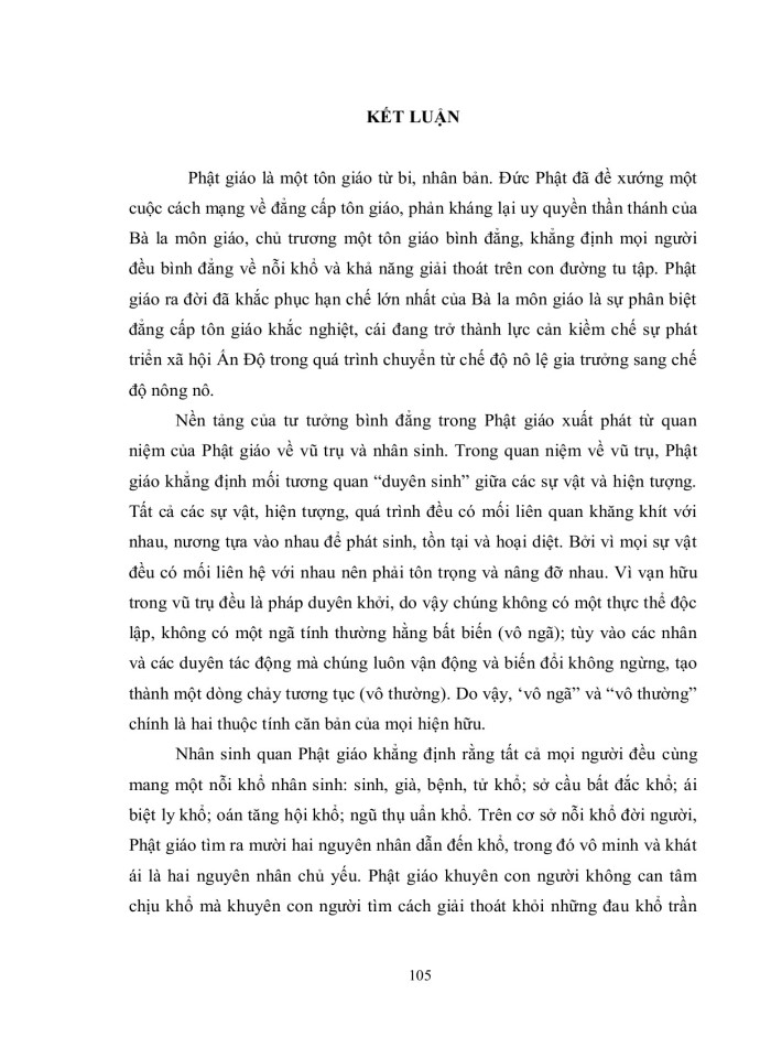 image for page Tư tưởng bình đẳng trong phật giáo