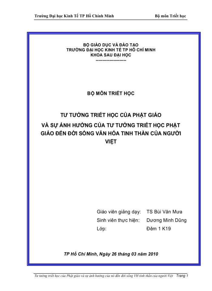 image for page Tư tưởng triết học của phật giáo và sự ảnh hưởng của tư tưởng triết học phật giáo đến đời sống văn hóa tinh thần của người việt