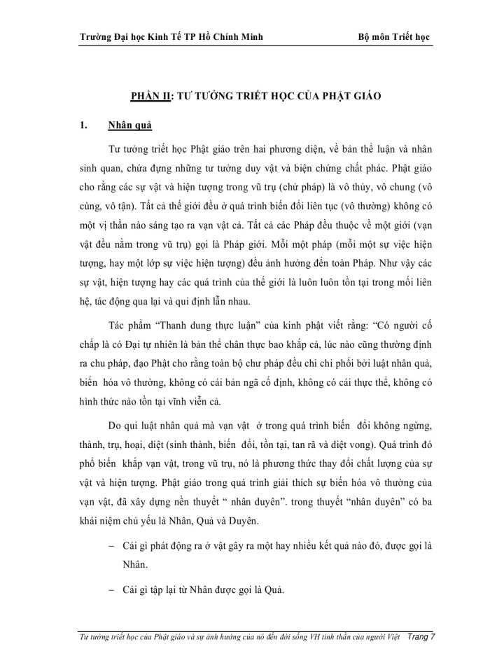 image for page Tư tưởng triết học của phật giáo và sự ảnh hưởng của tư tưởng triết học phật giáo đến đời sống văn hóa tinh thần của người việt