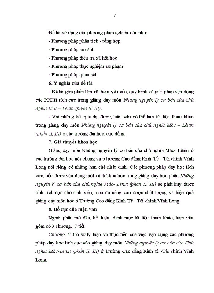 image for page Vận dụng các phương pháp dạy học tích cực trong giảng dạy môn những nguyên lý cơ bản của chủ nghĩa mác – lênin (phần ii, iii ) ở trường cao đẳng kinh tế - tài chính vĩnh long