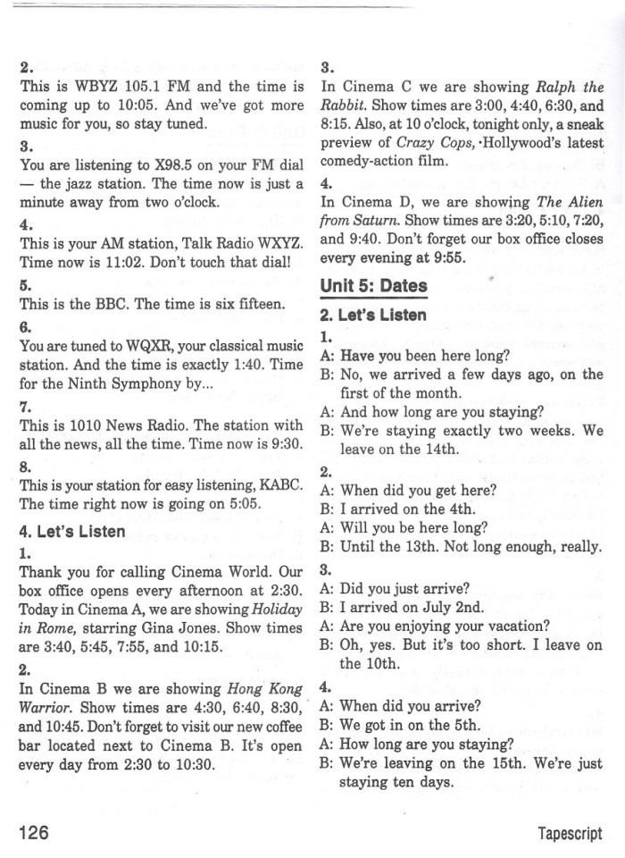image for page Basic tactics for listenning tapescript