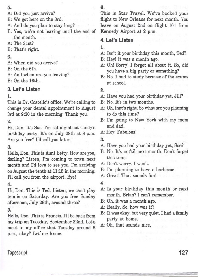 image for page Basic tactics for listenning tapescript