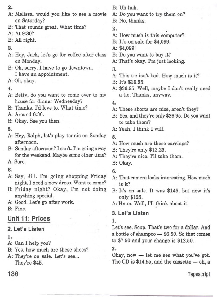 image for page Basic tactics for listenning tapescript