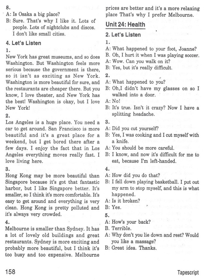 image for page Basic tactics for listenning tapescript