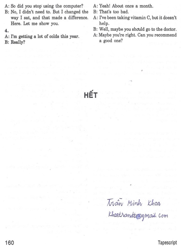 image for page Basic tactics for listenning tapescript