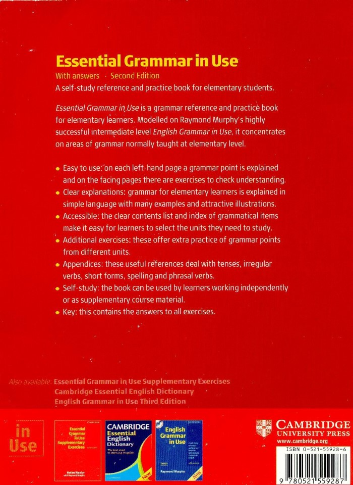 image for page Essential Grammar in use