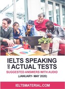 IELTS Speaking Actual Tests and Suggested Answers