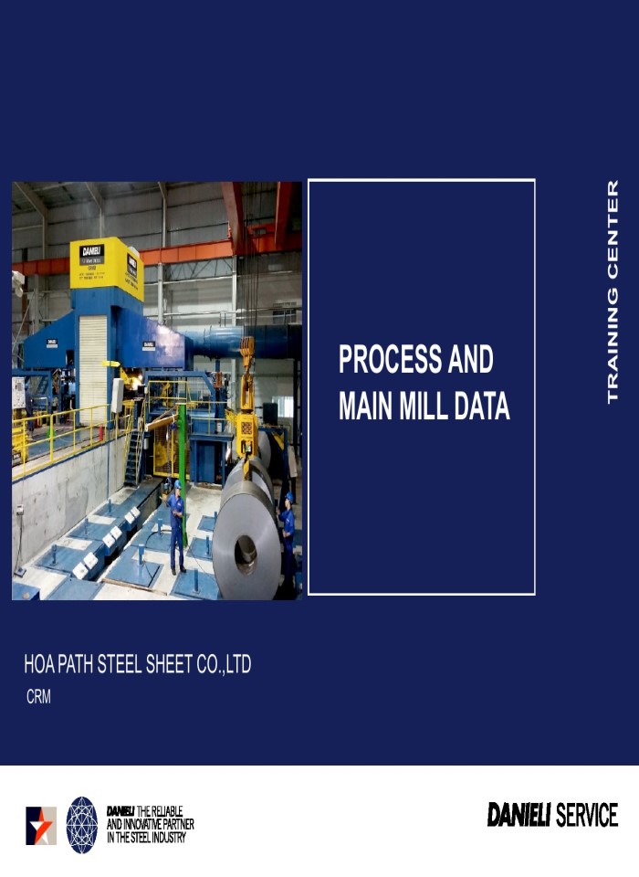 image for page Process and main mill data