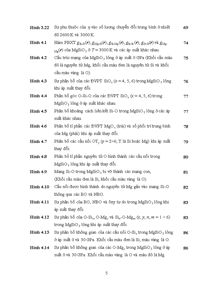 image for page Nghiên cứu đặc trưng cấu trúc và động học của các vật liệu SiO2 và MgSiO3 lỏng