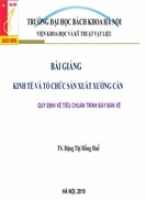Kinh tế và tổ chức sản xuất xưởng cán