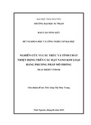 Nghiên cứu vi cấu trúc và tính chất nhiệt động trên các hạt nano kim loại bằng phương pháp mô phỏng