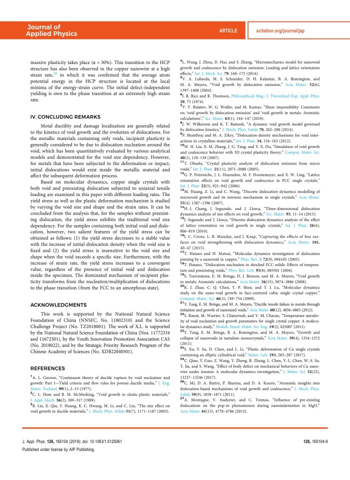 image for page The effects of initial void and dislocation on the onset of plasticity in copper single crystals