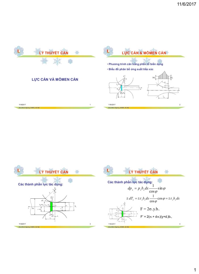 image for page Lực cán và mômen cán