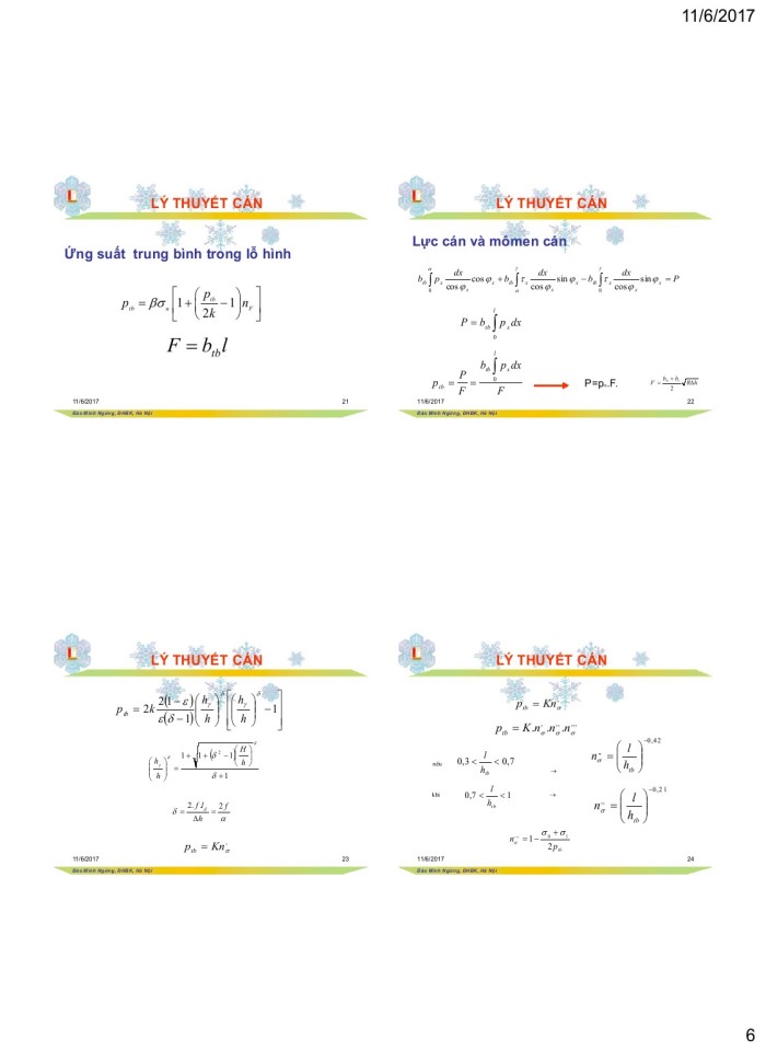 image for page Lực cán và mômen cán